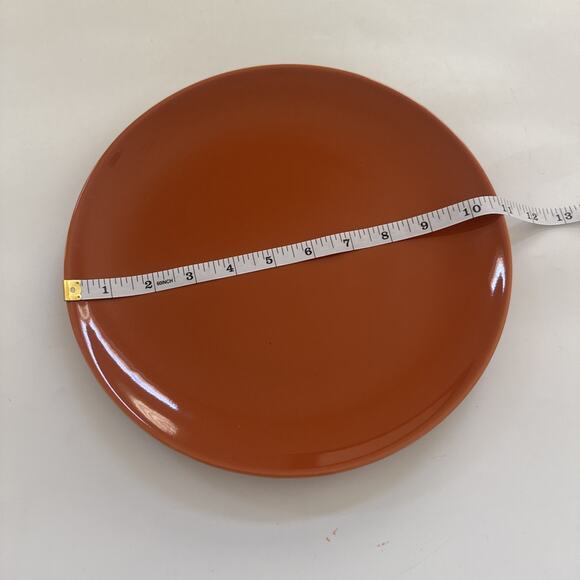 IKEA FARGRIK Burnt Orange Rust Dinner Plate Stoneware 10.5" MCM FALL Replacement - Picture 6 of 7
